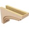 Ekena Millwork 9"W x 27"D x 18"H Classic Rockford Rough Cedar Woodgrain TimberThane Corbel, Primed Tan CORUR09X27X18ROCRCPR - alternate 3